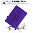thumbnail image 6 of MonsDirect Case for iPad iPad 9th Generation 10.2 inch 2021-2019, 8th/7th Generation Suede Multi-Angle Stand Cover with Smart Wake/Sleep & Pen Holder & Card Slots for iPad 10.2/Pro 10.5 inch, Purple, 6 of 7