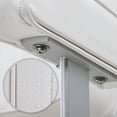 thumbnail image 5 of NORTHCAPTAIN Pontoon Boat Seat Captain Bucket Seat with Armrest,White/White Piping, 5 of 5