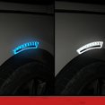 thumbnail image 2 of Pegatina reflectante para coche, pegatina de advertencia para cejas con rueda engrosada, tira anticolisión luminosa, cubre arañazos, guardabarros, pegamento que gotea, pegatina para coche, 2 of 6