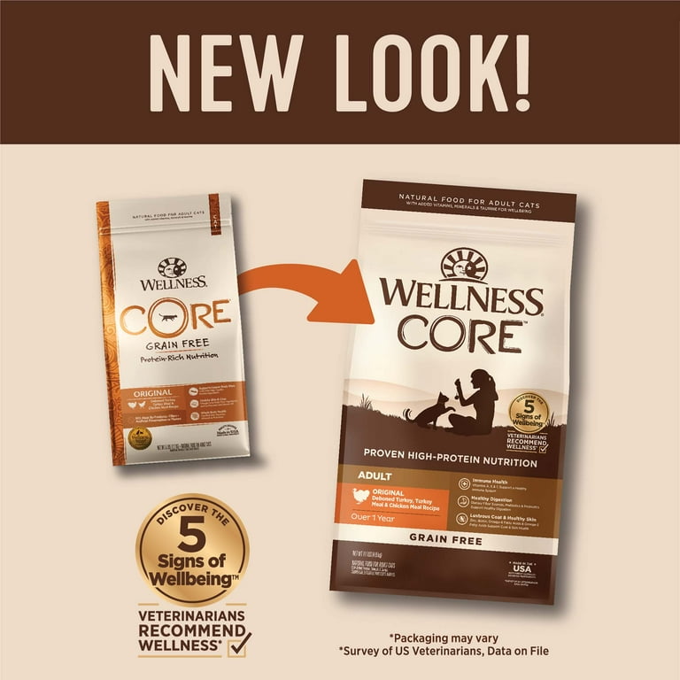 Wellness CORE Grain Free Original Formula Dry Cat Food 11 Pound Bag