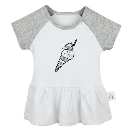 

Animal Conch Pattern Dresses For Baby Newborn Babies Skirts Infant Princess Dress 0-24M Kids Graphic Clothes (Gray Raglan Dresses 6-12 Months)