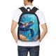 thumbnail image 4 of Balery Colorful Underwater Plant Turtle Mochila para hombre y mujer - Tela Oxford 600D resistente - Gran capacidad, resistente al agua, ideal para la escuela, viajes y senderismo, 4 of 6