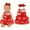 B, variant on Lekihaqq 2 Packs 18-Inch Doll Christmas Dress Outfit Set for , Holiday Party Playtime Fashion Costume Accessories with Elastic Fabric, Fits American Dolls and Similar 43cm Dolls