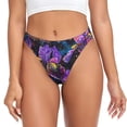 thumbnail image 1 of Balery Starry Night Iris Field Tangas de Algodón para Mujer con Estampado – Ropa Interior Sexy, Transpirable, G-string-Medium, 1 of 6