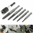 thumbnail image 3 of ZEPARO 6pcs Hex Shank Screw Extractors Tool Damaged Bolt Easy Out Drill Bit Guide Set, 3 of 5