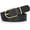B-1pack/Black, variant on Women Faux Leather Chic Belts for Jeans Pants Fashion Ladies Belt Solid Color with Gold Curved Pin Buckle