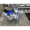 thumbnail image 4 of Coche de carreras Transforming Car Robot Toy Fogsea Unicorn, azul, 4 of 4