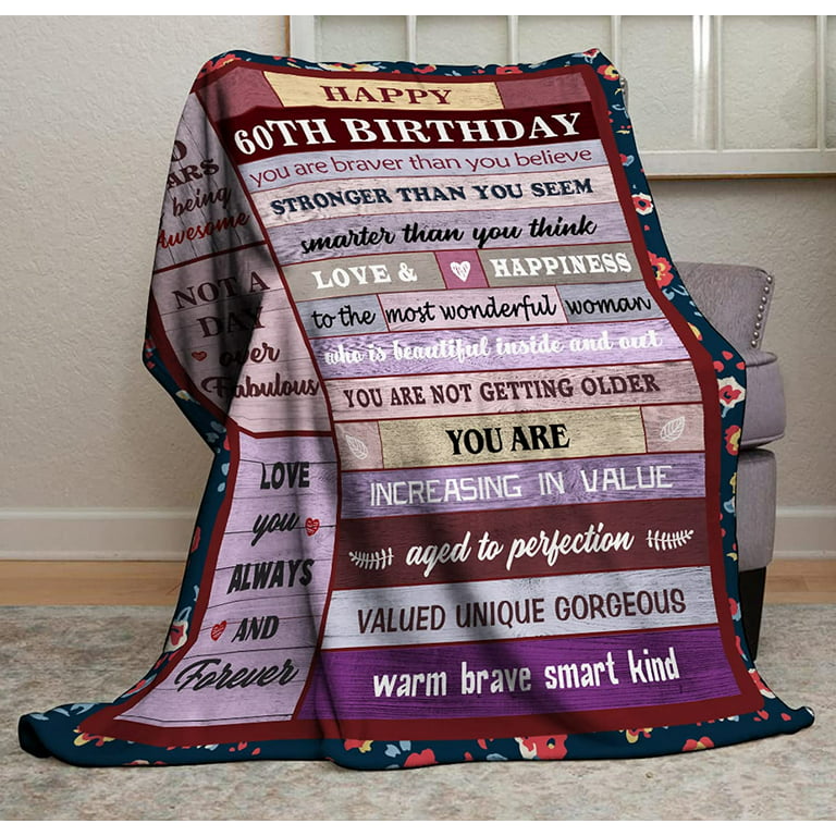 60th Birthday Gifts for Women, Funny Birthday Gifts for 60 Year Old  Woman,Unique Happy 60th Birthday Gift Ideas for Mom Sister Best Friend  Female Wife