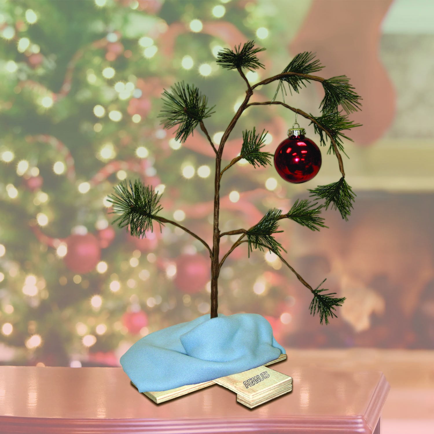 Product Works 24 Inch Charlie Brown Christmas Tree With Linuss Blanket Holiday Dcor