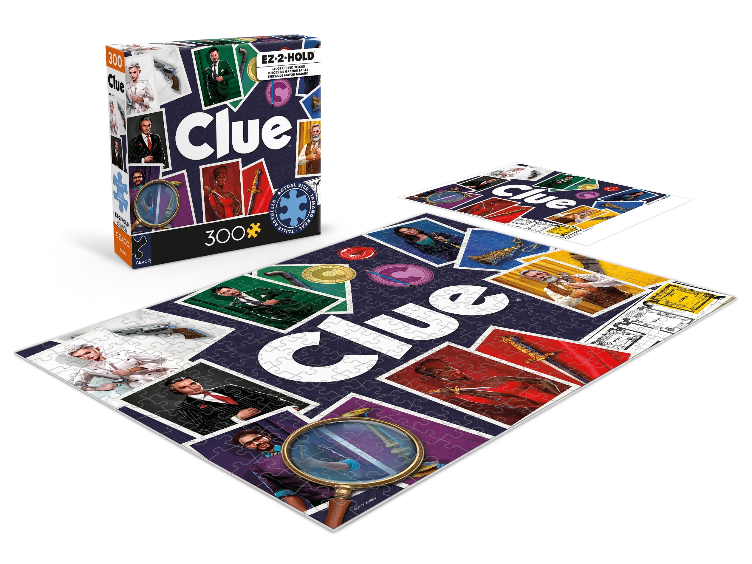 Ceaco Hasbro Clue 300-Piece Interlocking Jigsaw Puzzle for Adults Ages 14+