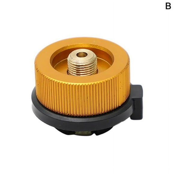 NEW Camping Butane Gas Metal Stove Adapter Convert Fuel Canister E2V5