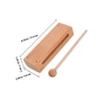 thumbnail image 2 of BRIGHTFUFU Wood Block Percussion Instruments for Adults Music Teaching 1 Set, 2 of 8