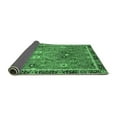 thumbnail image 2 of Ahgly Company Indoor Round Oriental Emerald Green Traditional Area Rugs, 3' Round, 2 of 4