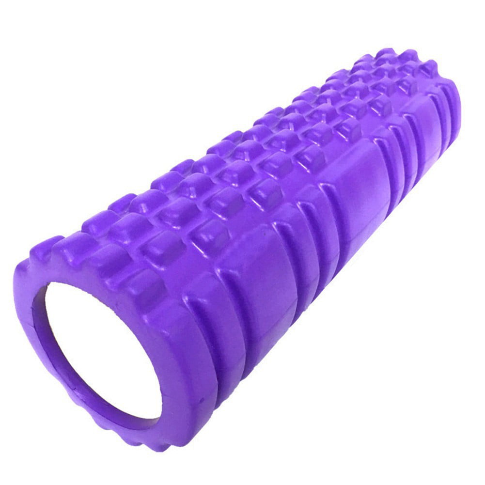 YOGA PILATES AND SPORTS EXERCISE HOLLOW FOAM ROLLER TEXTURED GRID HIGH DENSITY 