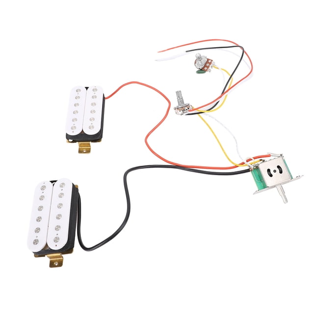 HH Pickup, HH Electric Guitar Pickup High Sensitivity Prewired for Replacement