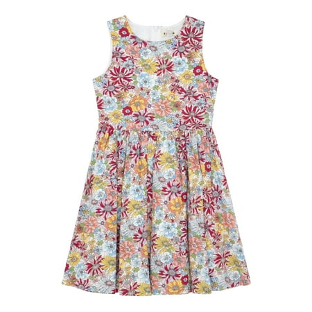 

KIDPIK Girls Sleeveless Floral Skater Dress Size: 2 - 16