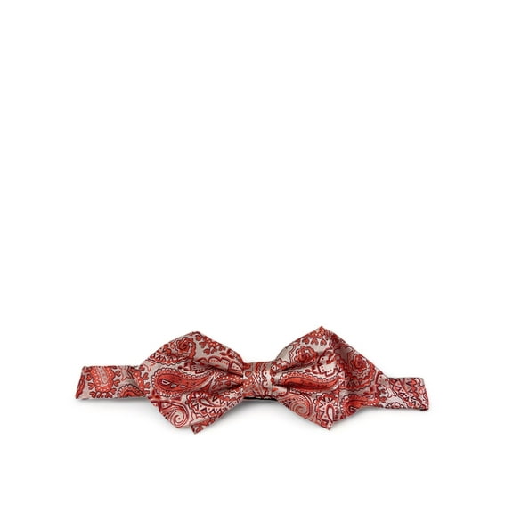 Red Paisley Silk Bow Tie by Paul Malone