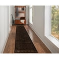 thumbnail image 4 of Linon Vintage Ilussion Power Loomed Microfiber Polyester 9'x12' Rug in Brown, 4 of 4