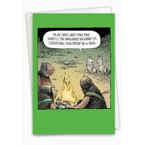 NobleWorks Funny Birthday Greeting Card with 5 x 7 Inch Envelope (1 Card) Bday Dog Followers C7865BDG