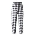 thumbnail image 3 of lmcalzta Mens Plaid Pants Elastic Waisted Wide Leg Loose Comfy Pajama Pants with Pockets Fall Winter Loungewear Trousers, 3 of 6