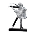 thumbnail image 3 of Estatua de pareja Elegante pareja romántica escultura decorativa estatua estatuilla estatuilla adorno artesanal para gabinete de oficina sala de estar hogar , Estilo Fanmusic Estatua de pareja, 3 of 7