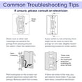 thumbnail image 4 of 1 Pack - SnapPower SwitchLight [for Double-Gang Light Switches] - Light Switch Wall Plate with Built-in LED Night Lights - Bright/Dim/Off Options - Auto On/Off Sensor - (Toggle, Ivory), 4 of 6