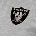 thumbnail image 2 of Women's Antigua  Heather Gray Las Vegas Raiders Layout V-Neck Polo, 2 of 2