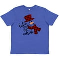 thumbnail image 3 of Inktastic Baby It's Cold Outside Cute Snowman in Plaid Print Youth T-Shirt, 3 of 5