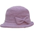 thumbnail image 2 of CoCopeaunts Womens Bucket Hat Plaid Bowknot Fashion Bowler Hat Curly Hem Foldable Protection Warm Casual Basin Hat for Girl, 2 of 8