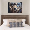 thumbnail image 4 of Uemuo Vintage Blue Floral Wolf Printed 29x37 Inch Tapestry Wall Hanging – Lightweight & Durable – Perfect for Dorm Decor, Beach Throw, Sofa Cover, Tablecloth, 4 of 8