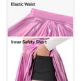 thumbnail image 6 of KAUOD Girls Metallic Mini Skirts High Waist Athletic Skirt with Shorts Activewear for Teens Kids Performance Tennis, 6 of 6