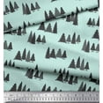 thumbnail image 3 of Soimoi Green Rayon Fabric Stencil Christmas Tree Printed Fabric 1 Yard 42 Inch Wide, 3 of 3