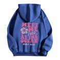 thumbnail image 6 of Srogem Hoodie for Teen Girls Graphic Hoodies Cute Preppy Sweatshirt Long Sleeve Drawstring Tops with Pockets, 6 of 6