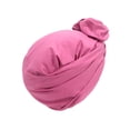 thumbnail image 4 of Women Headscarf Solid Color Bow-knot Soft Breathable Hat Retro Headwrap for Ladies Hair One Size, 4 of 6