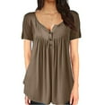 thumbnail image 1 of Puntoco Blusa de manga corta con cuello redondo para mujer Puntoco Puntoco-148, 1 of 9