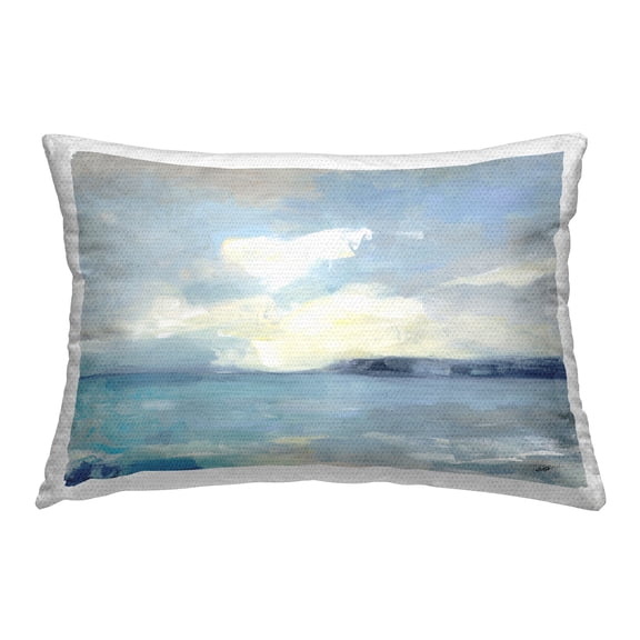 Stupell Industries Sunny Peninsula Seascape Design by Julia Purinton Outdoor Printed Pillow