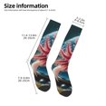 thumbnail image 2 of Honeii Bubbles Axolotl Fantasy Print Long Socks,Novelty Design Socks Gift for Men and Women,Crew Socks,Calf Socks, 2 of 6