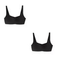 thumbnail image 3 of Guardurnaity Sujetadores sin costuras Sujetador Ropa interior Mujer Sexy Intimates Acolchado Cómodo Inalámbrico Deporte Ultrafino Negro 2piezas, 3 of 6