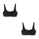 thumbnail image 2 of Sonducket Sujetadores sin costuras Sujetador Ropa interior Mujer Sexy Intimates Acolchado Cómodo Inalámbrico Deporte Ultrafino Negro 2piezas, 2 of 6