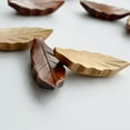 thumbnail image 4 of 3 Pack Natural Wooden Leaf Shape Chopstick Rest Spoon Fork Knife Holder Dinner Table Decor Home Wooden Chopstick Rest, 4 of 5