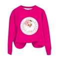 thumbnail image 2 of EGNMCR Chandail en Molleton de Noël Mode Décontractée pour Femmes Manches Longues Col Rond Imprimé Chandail en Molleton Blouse, 2 of 3