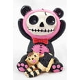 thumbnail image 2 of Furrybones Black and Pink Panda Pandie Voodoo Skeleton Monster Ornament Figurine, 2 of 5