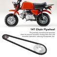 thumbnail image 4 of Chain Rear Sprocket Set, 14T Chain Flywheel Heat Treatment Steel Alloy Perfect Fit High Strength  for Z50A Z50 Z50R Z50J Monkey Bike, 4 of 8