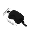 thumbnail image 3 of Naittoop Black Adjustable and Removable Travel Neck Pillow with Eye Mask – 9in Cotton Sleeping Pillow with Hook Storage Portable for Airplane Plane Travel Accessories, 3 of 6