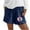 Dark Blue, variant on Women's Lightweight Shorts Casual Summer Sweat Solid Color High Waist Beach Drawstring Elastic Waist Printed Running Workout with Pockets Womens Summer Casual Shorts with Pockets