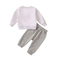 thumbnail image 6 of GYRATEDREAM 2PCS Toddler Newborn Baby Boy Outfit Long Sleeve Sweatshirts Pants Clothes Set Infant Boys Fall Winter, 6 of 7
