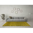 thumbnail image 3 of Ahgly Company Indoor Rectangle Abstract Yellow Modern Area Rugs, 5' x 8', 3 of 4