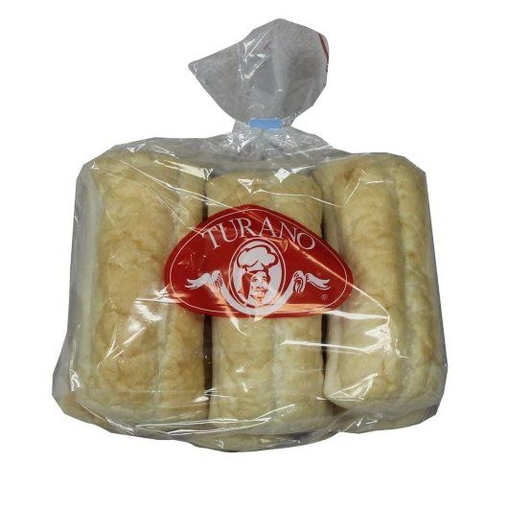 Turano Baking Par Baked Hearth Baked French Roll, 6 inch - 72 per Case.