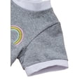 thumbnail image 5 of Seyurigaoka Children Clothes Set, Rainbow Embroidery Pattern T-shirt and Shorts, 5 of 8