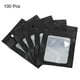 thumbnail image 3 of Bolsas Holográficas Uxcell 3.9x2.8", Paquete de 100 Bolsas de Plástico Aluminizado Reutilizables para Pequeñas Cosas, Negros, 3 of 5